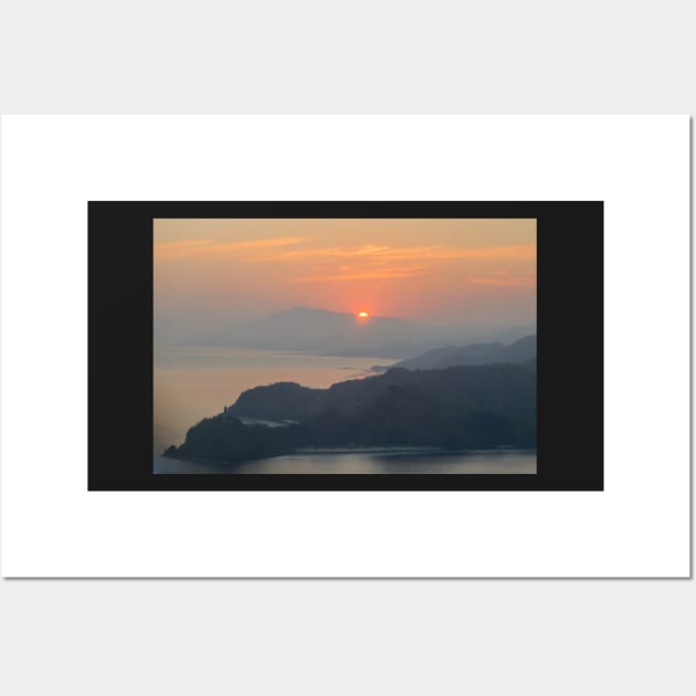 Sunrise over Cristo Rei Wall Art by fotoWerner